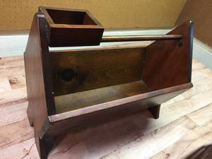 lot 237 image: Wooden Magazine Rack