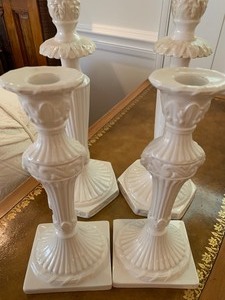 lot 21 image: Two Pairs of Decorative Candle Holders