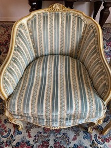 lot 37 image: Pair of French Style Chairs