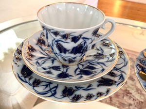 lot 102 image: Two Three-Piece Russian (USSR) TeacupSaucer Sets