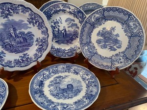 lot 224 image: Lot of 14 Spode Blue and White Plates -The Blue Room Collection