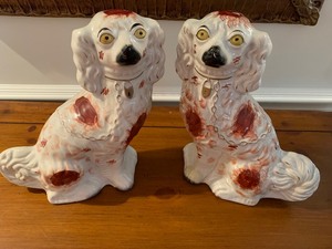 lot 225 image: Pair of Staffordshire Dogs
