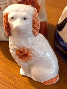 lot 241 image: Staffordshire Dog and Cat Figurines