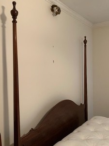lot 162 image: Mahogany Four Poster Bed Frame