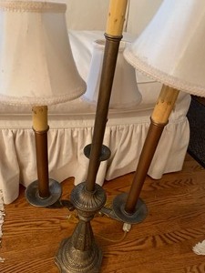 lot 296 image: Four-Arm Electric Candle Lamp