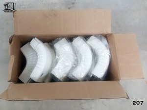 lot 208 image: Aluminum A & B Elbows 2x3 Antique Parchment 29 pcs EDCO