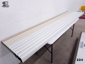 lot 224 image: Aluminum Downspout 2x3 10 Various Colors 10 pcs Norandex and EDCO