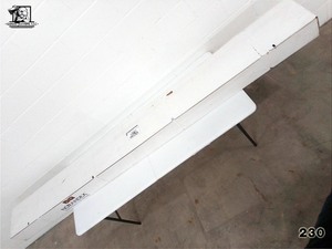 lot 230 image: Aluminum Downspout 2x3 10 White 10 pcs Unopened Norandex ADS2310WH