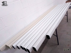 lot 234 image: Aluminum Downspout 2x3 Various Colors and Lengths 17 pcs Norandex and EDCO