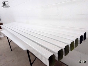 lot 240 image: Aluminum Downspout 3x4 10 Various Colors 7 pcs Norandex  and EDCO