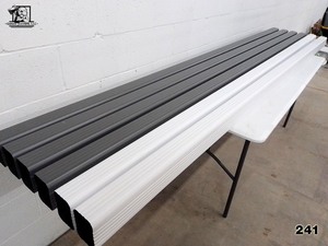 lot 241 image: Aluminum Downspout 3x4 10 Various Colors 6 pcs EDCO