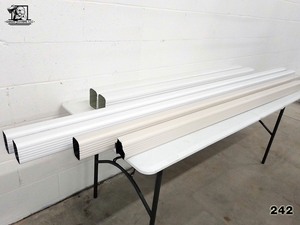lot 242 image: Aluminum Downspout 2x3 and 3x4 Various Colors and Lengths 7 pcs Norandex and EDCO