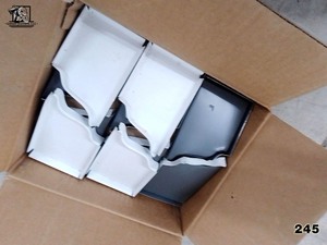 lot 245 image: ENL Glacier White 5 Left End Cap 46 pcs EDCO