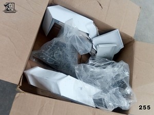 lot 255 image: Three 5 ISMs, Three 5 OSMs, One bag of 3 gutter screws, One 5 ENL, One 6ENL, and One bag of gutter brackets Noradex and EDCO
