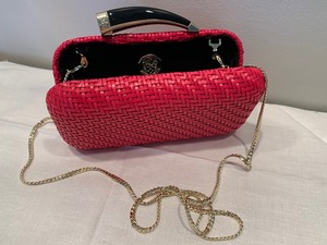 lot 104 image: Vince Camuto Red Clutch