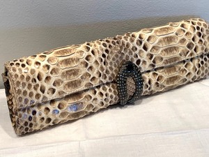 lot 109 image: RODO Snakeskin Clutch