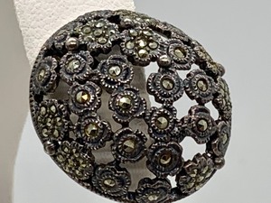 lot 138 image: Judith Jack Sterling and Marcasite Earrings & Bracelet