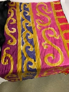 lot 166 image: Three Bright Colored Scarves