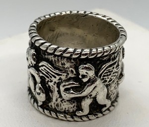 lot 182 image: Rebecca Collins Sterling CupidCherub Ring