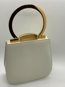lot 241 image: Ivory Salvatore Ferragamo Handbag