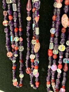 lot 236 image: Three Colorful Beaded Necklaces