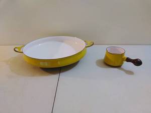 2 Vintage Dansk Enamelware Pieces