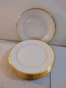 Gold-Rimmed Lenox Dinnerware