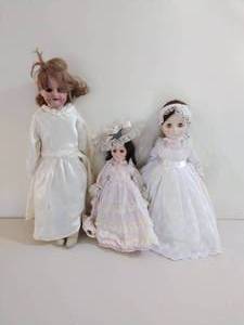 Three Vintage Dolls