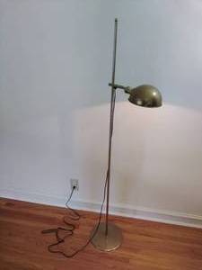Vintage Adjustable Brass Standing Lamp