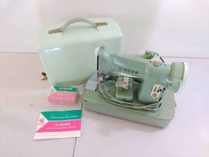 Vintage Green Singer Sewing Machine