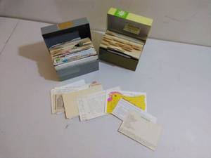 Two Vintage Recipe Boxes FULL of Recipes