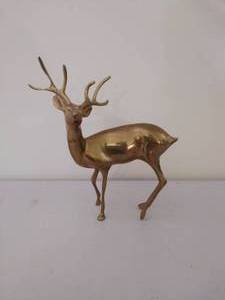 Vintage Brass Deer