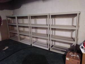 Four Plastic Shelves