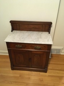 Eastlake Designed Wash Basin Commode