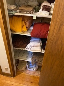 Contents of closet