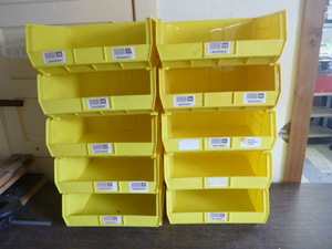10 Uline Stackable Bins