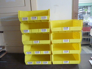 9 Uline Stackable Bins