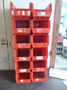 12 Uline Stackable Bins