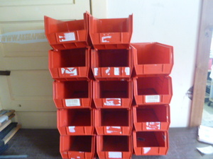 14 Uline Stackable Bins