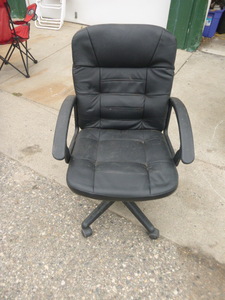 3 Office Chairs, White Board and Folding Table