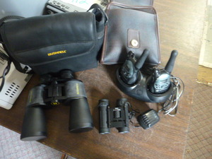 Binoculars and Walkie Talkies