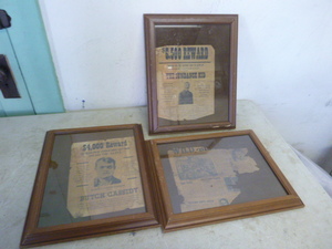 Old Reward Framed Articles