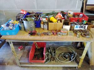 lot 28 image: Rolling Cart & Contents