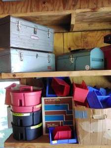 lot 35 image: Collection of Toolboxes & Organizers