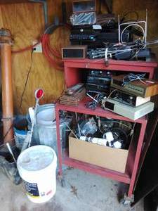 lot 36 image: Metal Cart & Contents