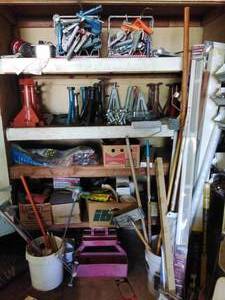lot 45 image: Contents of Garage Cabinet