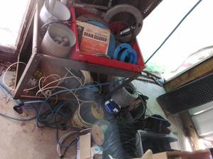lot 51 image: Metal Cart, Wiring & More