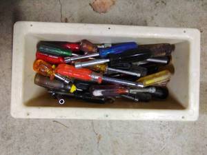 lot 105 image: Plastic Box of Nut Drivers