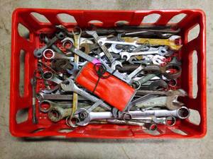 lot 112 image: Crate of Wrenches