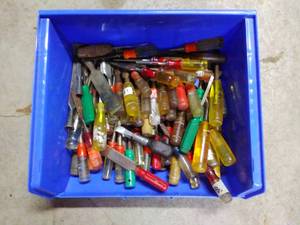lot 130 image: Plastic Box of Chisels